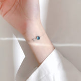 Blue Bubble Mermaid Tail Silver Plated Bracelet