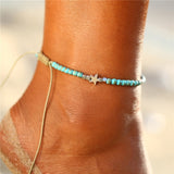 Colorful Crystal Beads Drop Anklets