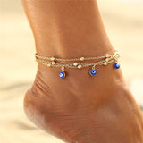 Colorful Crystal Beads Drop Anklets
