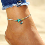 Colorful Crystal Beads Drop Anklets