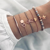 Love Heart Infinity Symbol Charm Bracelets