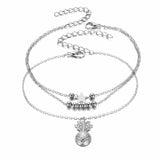 Crystal Pineapple Anklets