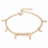 Crystal Pineapple Anklets