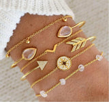 Bohemian Stone beads chains bracelets