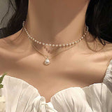 Double Layer Chain Gold Color Choker Necklace