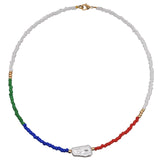 Pearl Seed Beads Strand Necklace