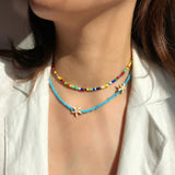 Pearl Seed Beads Strand Necklace