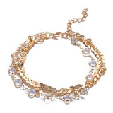 Cross Pendant Heart Anklets