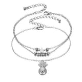 Cross Pendant Heart Anklets