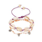 Cross Pendant Heart Anklets