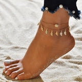 Gold Color Simple Chain Anklets