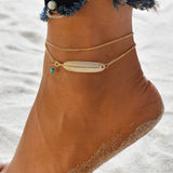 Gold Color Simple Chain Anklets