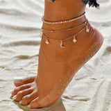 Gold Color Simple Chain Anklets