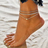 Bohemia Multilayer Beads Anklet Set