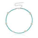 Lovely Daisy Flowers Colorful Beaded Charm