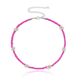 Lovely Daisy Flowers Colorful Beaded Charm