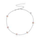 Lovely Daisy Flowers Colorful Beaded Charm