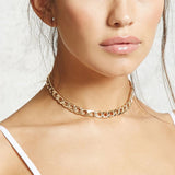 Vintage Bohemia Gold Coin letter Layered Chain Necklace