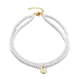 Double Layer Chain Gold Color Choker Necklace