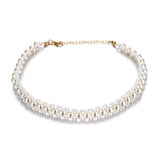 Double Layer Chain Gold Color Choker Necklace