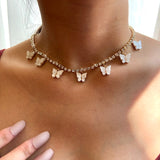 Red Cherry Crystal Tennis Chain