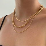Vintage Multilayer Crystal Pendant Necklace