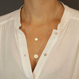Vintage Multilayer Crystal Pendant Necklace