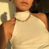 Vintage Multilayer Crystal Pendant Necklace