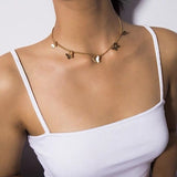 Vintage Multilayer Crystal Pendant Necklace
