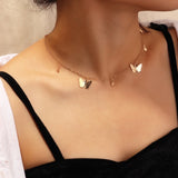 Vintage Multilayer Crystal Pendant Necklace