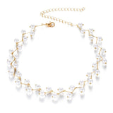 Double Layer Chain Gold Color Choker Necklace