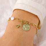 Bohemian Silver Color Tassel Round Bracelet