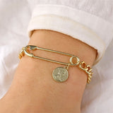 Bohemian Silver Color Tassel Round Bracelet