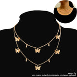 Cute Vivid Butterfly Pendant Necklaces