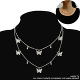 Cute Vivid Butterfly Pendant Necklaces