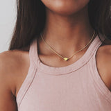 Vintage Bohemia Gold Coin letter Layered Chain Necklace