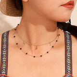 Multi Layered Moon Women Necklace Choker