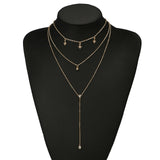 Multi Layered Moon Women Necklace Choker