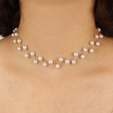 Multi Layered Moon Women Necklace Choker