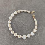 Boho Letter White Charm Bracelet