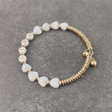 Boho Letter White Charm Bracelet