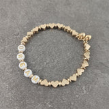 Boho Letter White Charm Bracelet