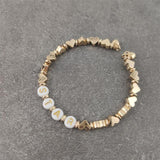 Boho Letter White Charm Bracelet