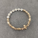Boho Letter White Charm Bracelet