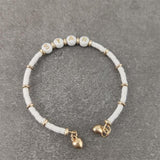 Boho Letter White Charm Bracelet