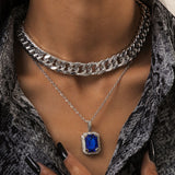 Multilevel Gold Silver Color Human Head Coin Pendant Necklaces