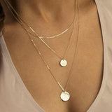 Multilayer Gold Coin pendant Necklace