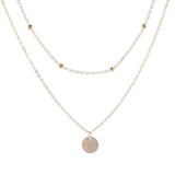 Multilayer Gold Coin pendant Necklace