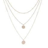 Multilayer Gold Coin pendant Necklace