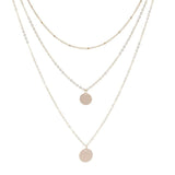 Multilayer Gold Coin pendant Necklace